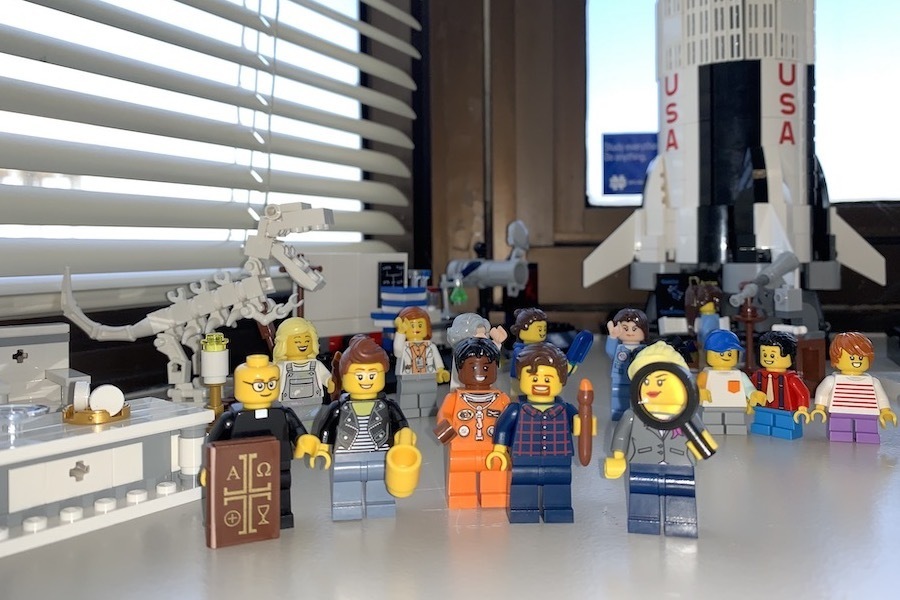 Meghan Sullivan's LEGO versions of her NDIAS colleagues