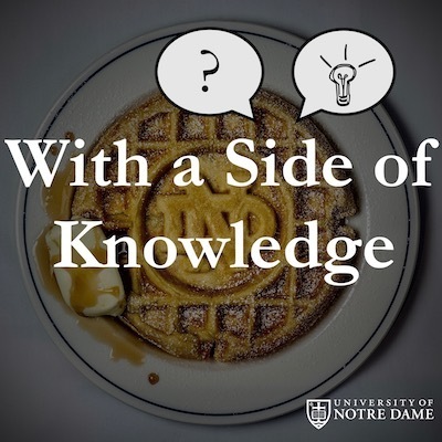 With a Side of Knowledge cover art featuring an interlocking ND waffle