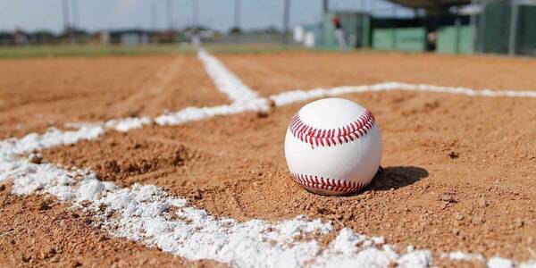 baseball in the dirt